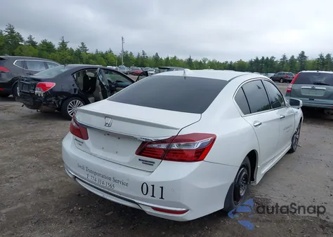 2017 Honda Accord Hybrid Touring from USA, damaged, VIN JHMCR6F76HC013354